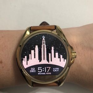 Michael Kors Bradshaw watch with iPhone